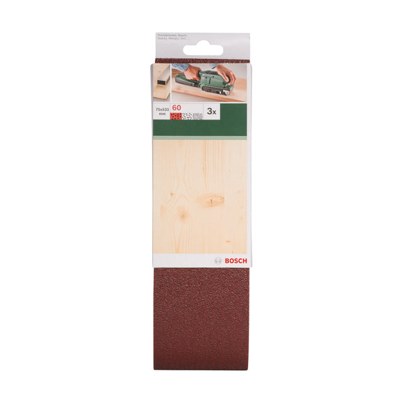 Sanding bel red quality for belt sanders, 75 x 533 mm, 60, 3 pc - image 02