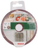 Bosch fibre sanding disc set for angle grinders, aluminium oxide 115 mm, 36, 5 pc-2