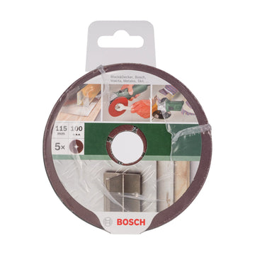 Bosch fibre sanding disc set for angle grinders, aluminium oxide 115 mm, 100, 5 pc - image 02