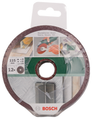 Bosch fibre sanding disc set for angle grinders, aluminium oxide 36 - 100, 12 pc-2