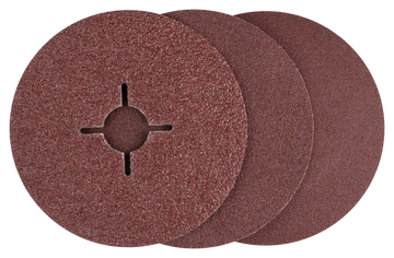 Bosch fibre sanding disc set for angle grinders, aluminium oxide 36 - 100, 12 pc