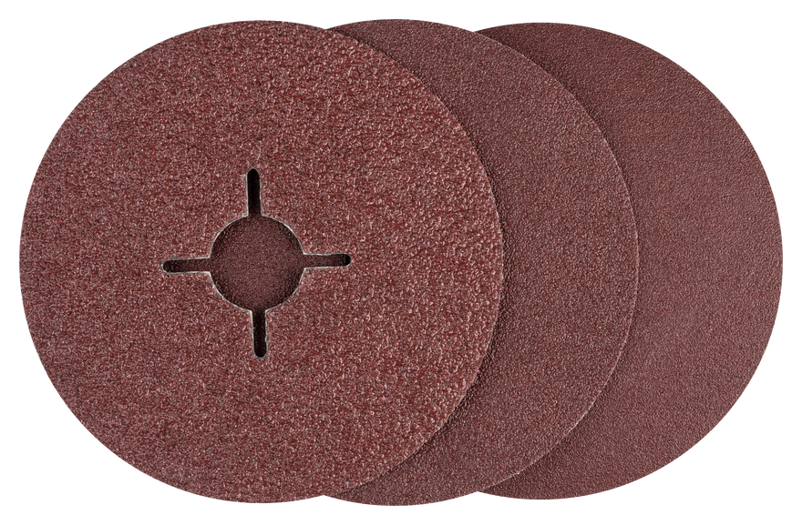 Bosch fibre sanding disc set for angle grinders, aluminium oxide 36 - 100, 12 pc