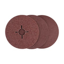 Bosch fibre sanding disc set for angle grinders, aluminium oxide 36 - 100, 12 pc - image 01