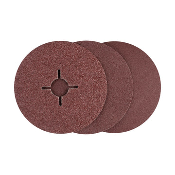 Bosch fibre sanding disc set for angle grinders, aluminium oxide 36 - 100, 12 pc - image 01