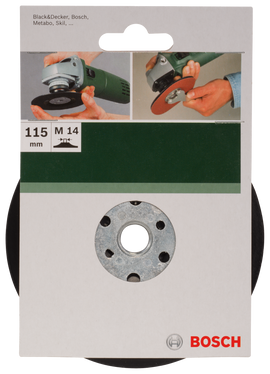 Sanding pad for angle grinders, clamping system, 115 mm - 0