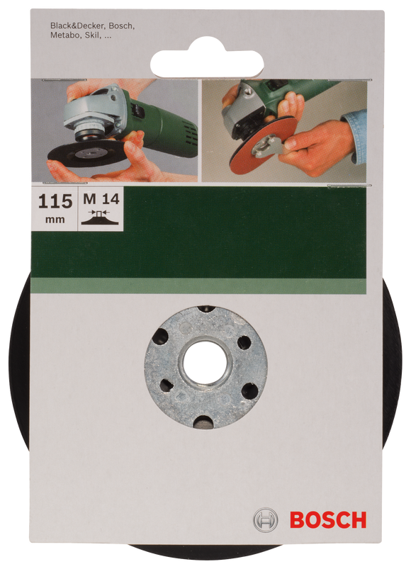 Sanding pad for angle grinders, clamping system, 115 mm