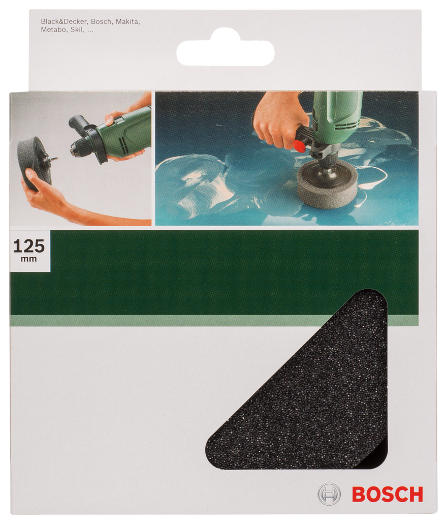 Polishing sponge clamped, 125mm - 0