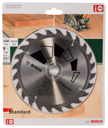 Bosch Circular saw blade STANDARD 160 x 20/16, 24 - 0