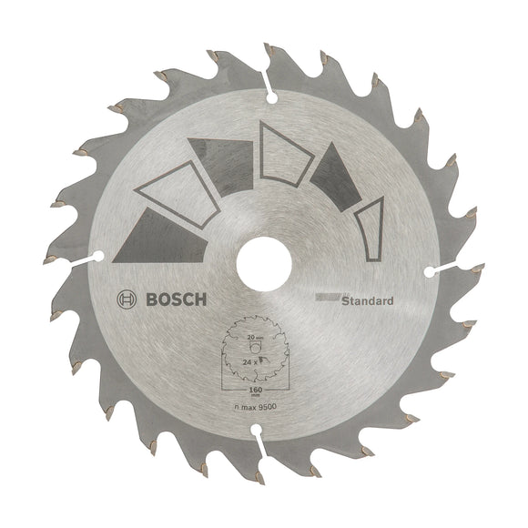 Bosch Circular saw blade STANDARD 160 x 20/16, 24 - image 01