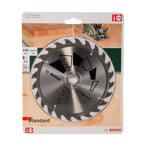 Bosch Circular saw blade STANDARD 160 x 20/16, 24 - image 02