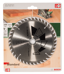 Bosch Circular saw blade STANDARD 160 x 20, 40 - 0