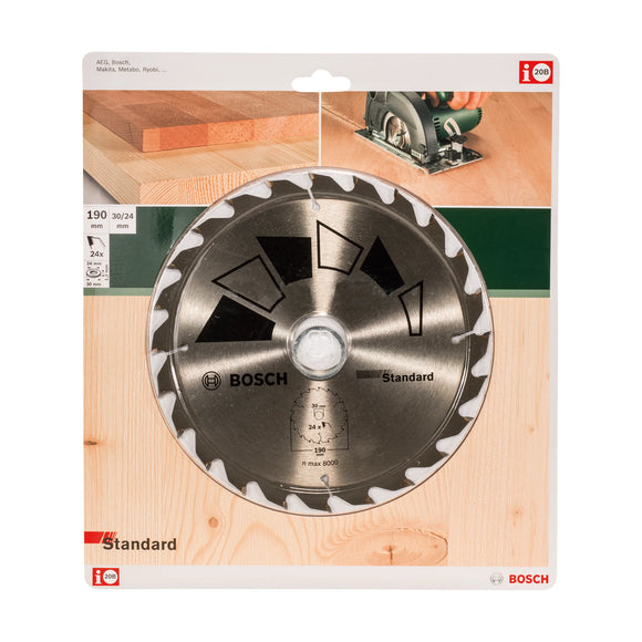 Bosch Circular saw blade STANDARD 190 x 30/24, 24 - image 02