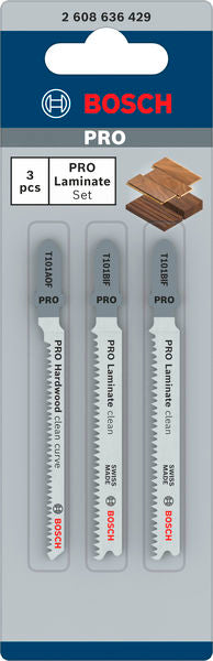 PRO Laminate Set, T-Shank, 3 pcs - 0