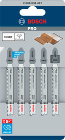 PRO Laminate clean T101BIF Jigsaw Blade, 83 mm, 5 pcs-2