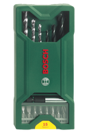 Bosch 15pc Mini-X-Line Mixed Drill & Screwdriver set-1