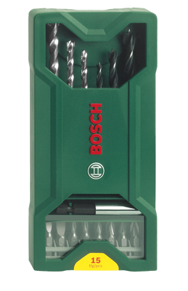 Bosch 15pc Mini-X-Line Mixed Drill & Screwdriver set