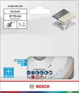 Bosch Standard for Ceramic 115 x 22,23 x 1,6 x 7 continuous rim - 0