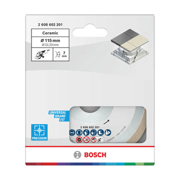 Bosch Standard for Ceramic 115 x 22,23 x 1,6 x 7 continuous rim - image 02
