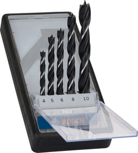 PRO Wood Brad Point Drill Bit Set, 5 pcs
 4/5/6/8/10 mm