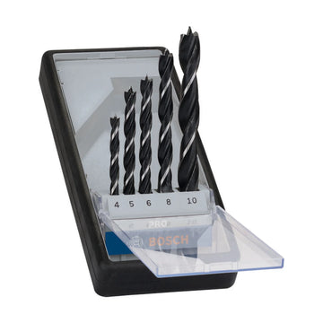 PRO Wood Brad Point Drill Bit Set, 5 pcs
 4/5/6/8/10 mm - image 01