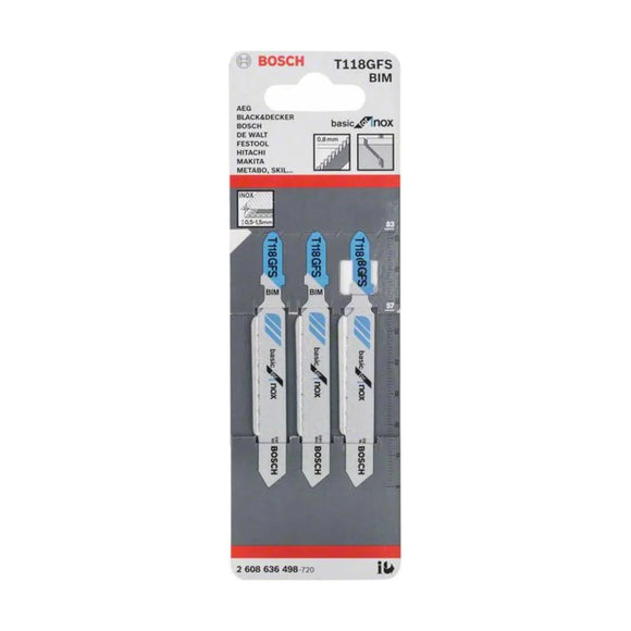 BIM T 118 GFS Basic for INOX, 3 pc (tooth spacing 0.8 mm) - image 04