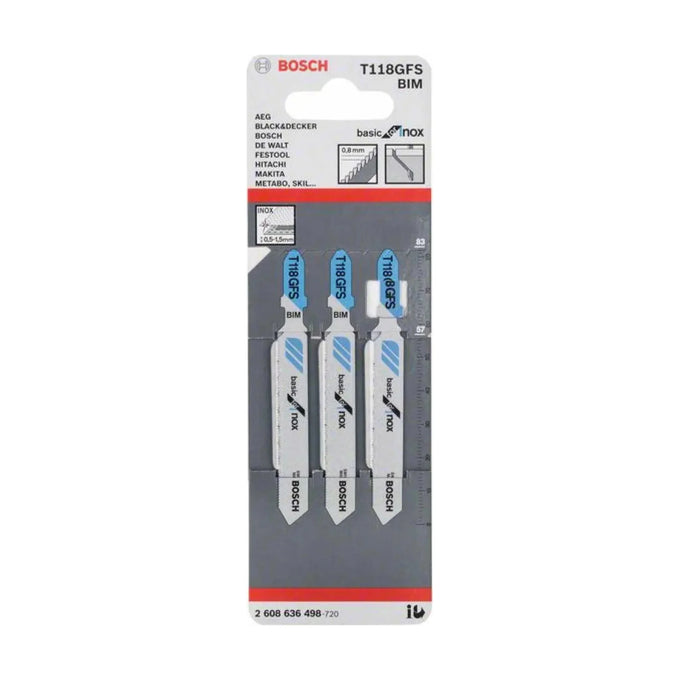 BIM T 118 GFS Basic for INOX, 3 pc (tooth spacing 0.8 mm) - image 04