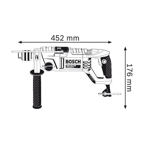 Bosch Impact Drill GSB 162-2 RE Keyless Chuck - image 03