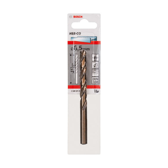 Metal drill bits HSS-Co, DIN 338
 8,5 x 75 x 117 mm - image 02