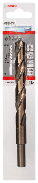 Metal drill bits HSS-Co, DIN 338 13 x 101 x 151 mm - 0