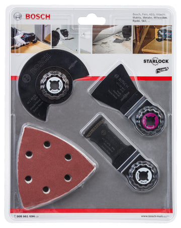 Bosch 13-piece universal set, ACZ 85 EB, AIZ 32 APB, ATZ 52 SFC, 10 x sheets - 0