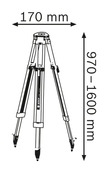 Bosch Building Tripod BT 160 - 0