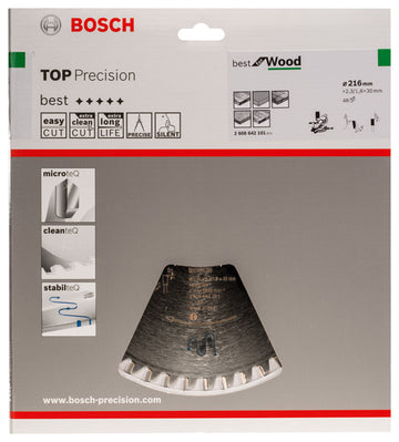 Top Precision Best for Wood circular saw blade
 216 x 30 x 2.3 mm, 48 - 0