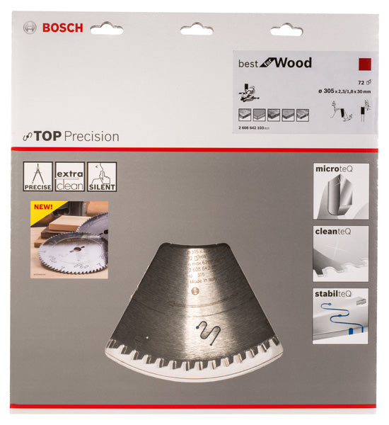 Top Precision Best for Wood circular saw blade
 305 x 30 x 2.3 mm, 72