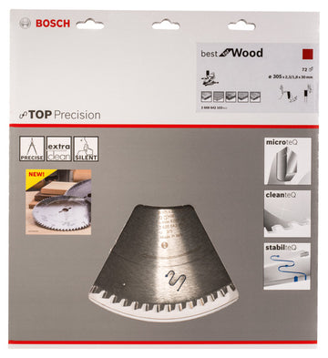 Top Precision Best for Wood circular saw blade
 305 x 30 x 2.3 mm, 72 - 0