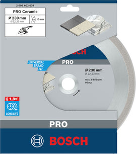 Bosch Best for Ceramic 230 x 22,23 x 2,4 x 10 continuous rim - 0