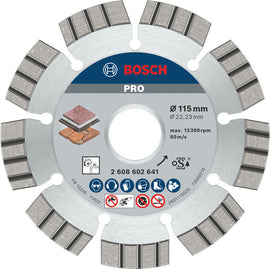 Bosch PRO Stone Diamond Disc, 115 x 22.23 x 2.2 mm