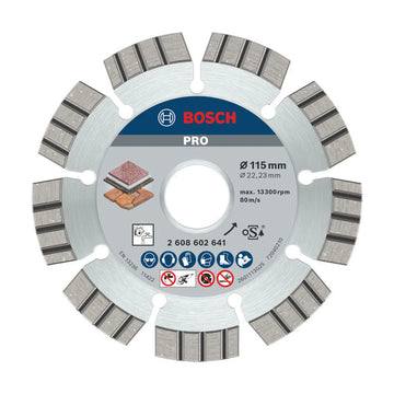 Bosch PRO Stone Diamond Disc, 115 x 22.23 x 2.2 mm - image 01