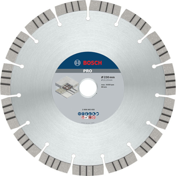 Bosch PRO Concrete Diamond Disc, 230 x 22.23 mm