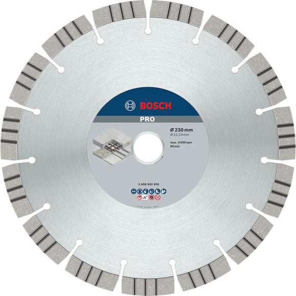 Bosch PRO Concrete Diamond Disc, 230 x 22.23 mm