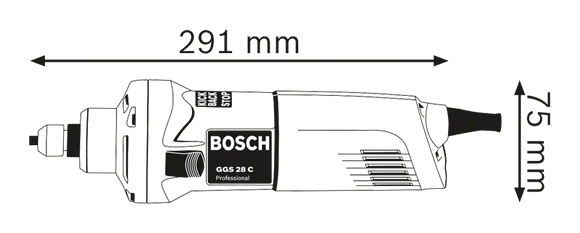 Bosch Straight Grinder GGS 28 C