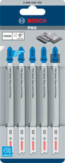 PRO Metal Pipes and Profiles T321AF Jigsaw Blade, 132 mm, 5 pcs-2