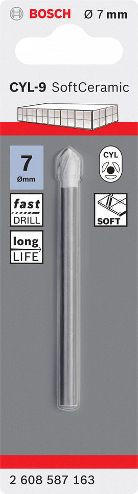 CYL-9 Tile drill bit Ceramic 7 x 80 mm - 0