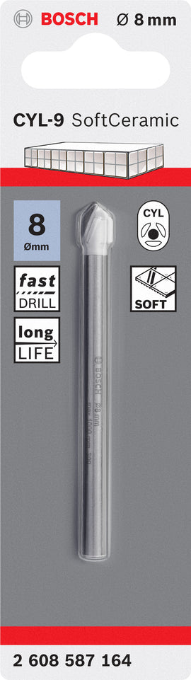 CYL-9 Tile drill bit Ceramic 8 x 80 mm - 0