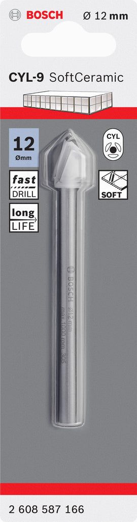 CYL-9 Tile drill bit Ceramic 12 x 90 mm - 0
