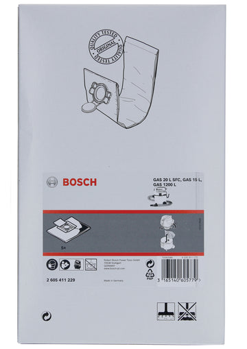 Disposable Dust bag for GAS 15 L, GAS 20 L, GAS 1200 L,5 pc - 0