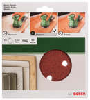 For random orbit sanders, 150 mm, 80, 5 pc-2