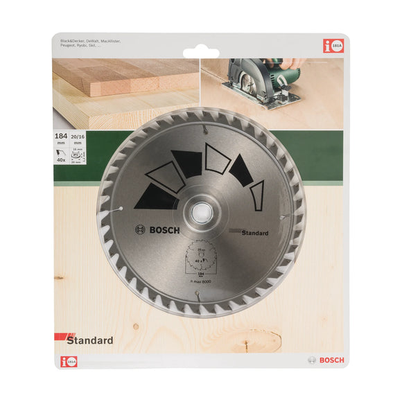 Bosch Circular saw blade STANDARD 184 x 20, 40 - image 02