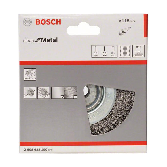 PRO Metal clean Wire Wheel, 115 x 0.3 mm, Thread - image 02