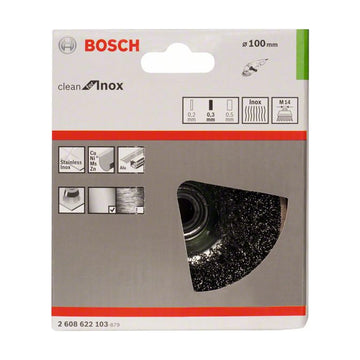 PRO Stainless Steel clean Cup Brush, 100 x 0.3 mm, Thread - image 02