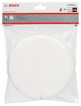 Foam disc (white), polisher, 170 mm - 0